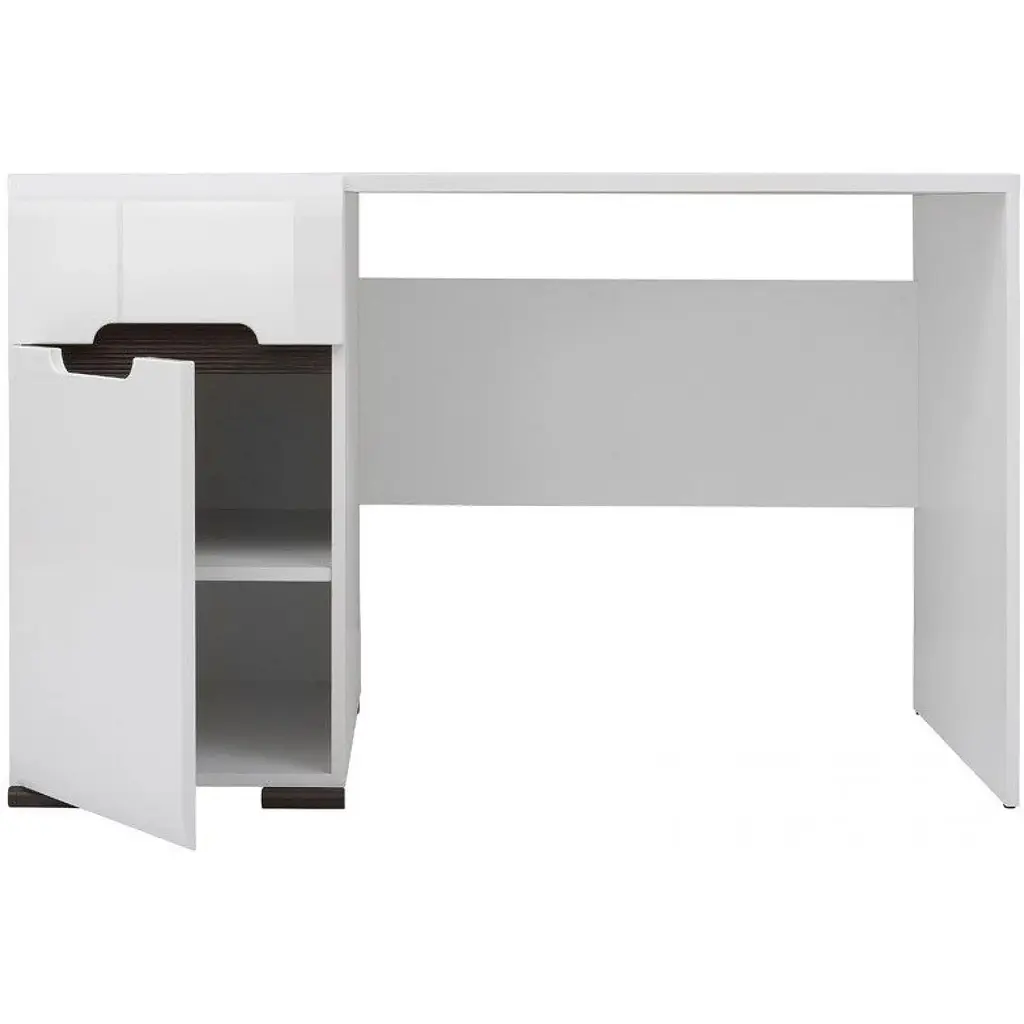 Туалетний столик з дзеркалом ВМК (BRW) N77777 Білий/Білий глянець (BRW-1620) - фото 3