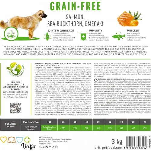 Сухий корм Brit Care Dog Grain-free Adult Large Breed для собак великих порід, беззерновий з лососем, 12 кг - фото 7
