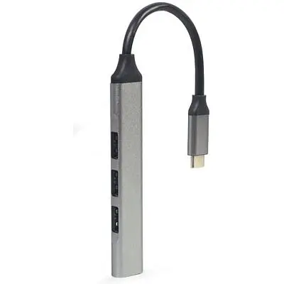 Концентратор Gembird USB-C to 1xUSB 3.1 + 3xUSB 2.0 silver (UHB-CM-U3P1U2P3-03) - фото 2