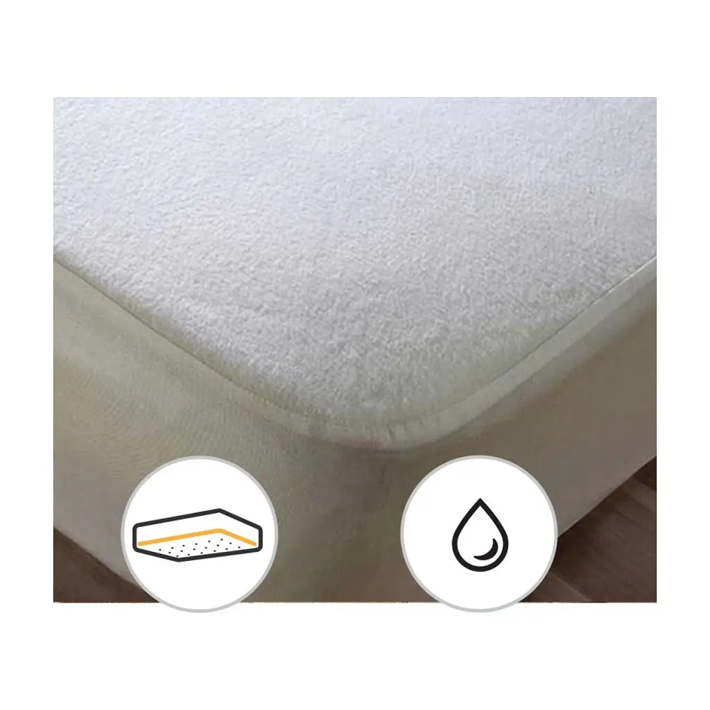Наматрацник MirSon Terry Waterproof 218 водонепроникний гумка по периметру 180x200 см (2200000327604) - фото 3