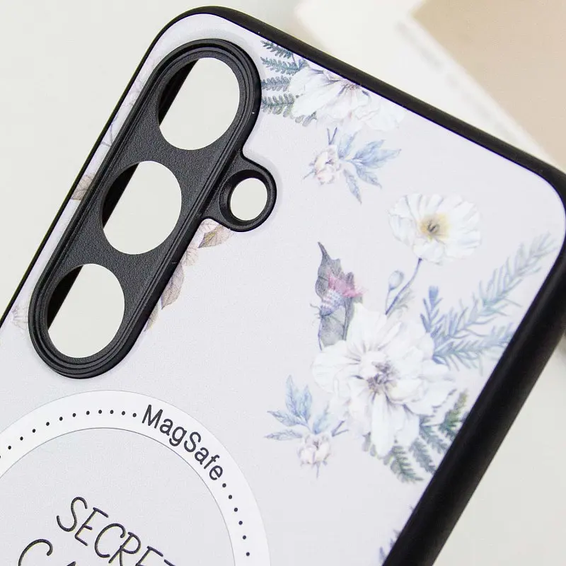 TPU+PC чохол Secret Garden with MagFit для Samsung Galaxy S23 FE White - фото 8