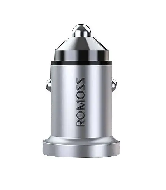 Автомобільний зарядний пристрій для Romoss 45 W USB і Type-C (AU45T-10-S14) сріблястий - фото 2