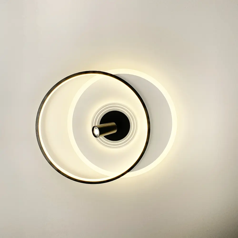 Стельова дизайнерська люстра LED Line.F MJ 50-500 BK+WT - фото 4