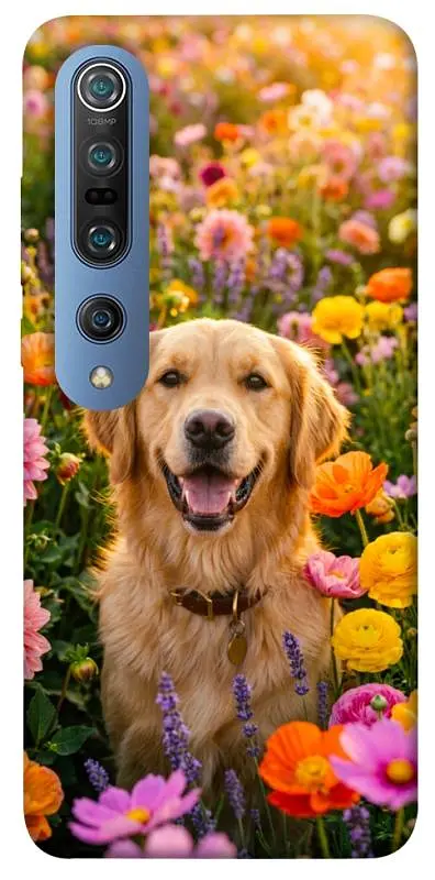 TPU чохол Demsky Flowery labrador для Xiaomi Mi 10 / Mi 10 Pro