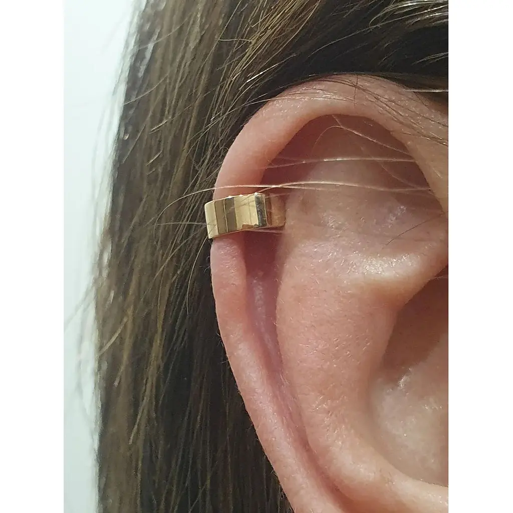 Золотая серьга-каффа на хеликс Столичная Ювелирная Фабрика. 110853Я - фото 2