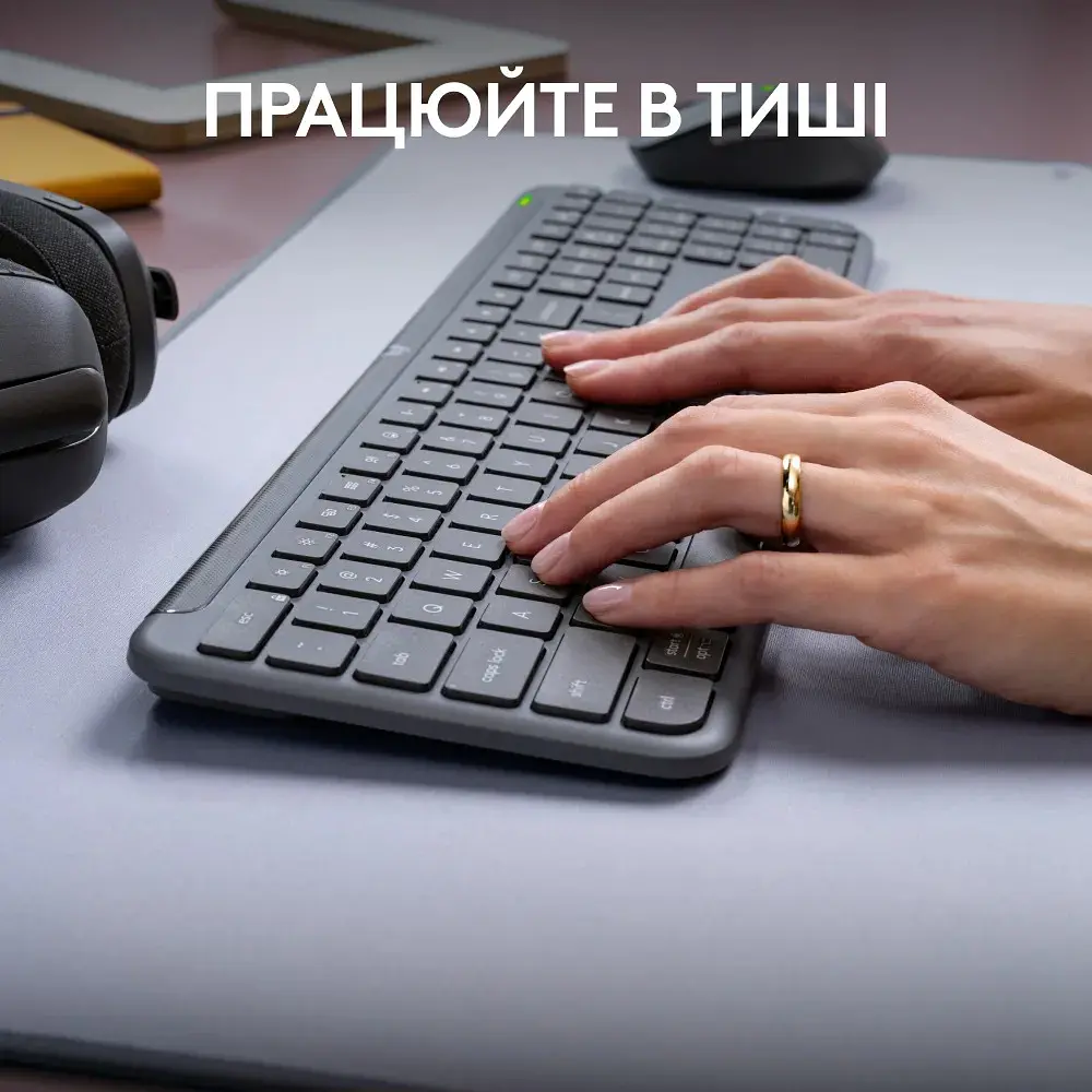 Комплект (клавіатура, миша) бездротовий Logitech Signature Slim Combo MK950 Graphite (920-012490) - фото 6