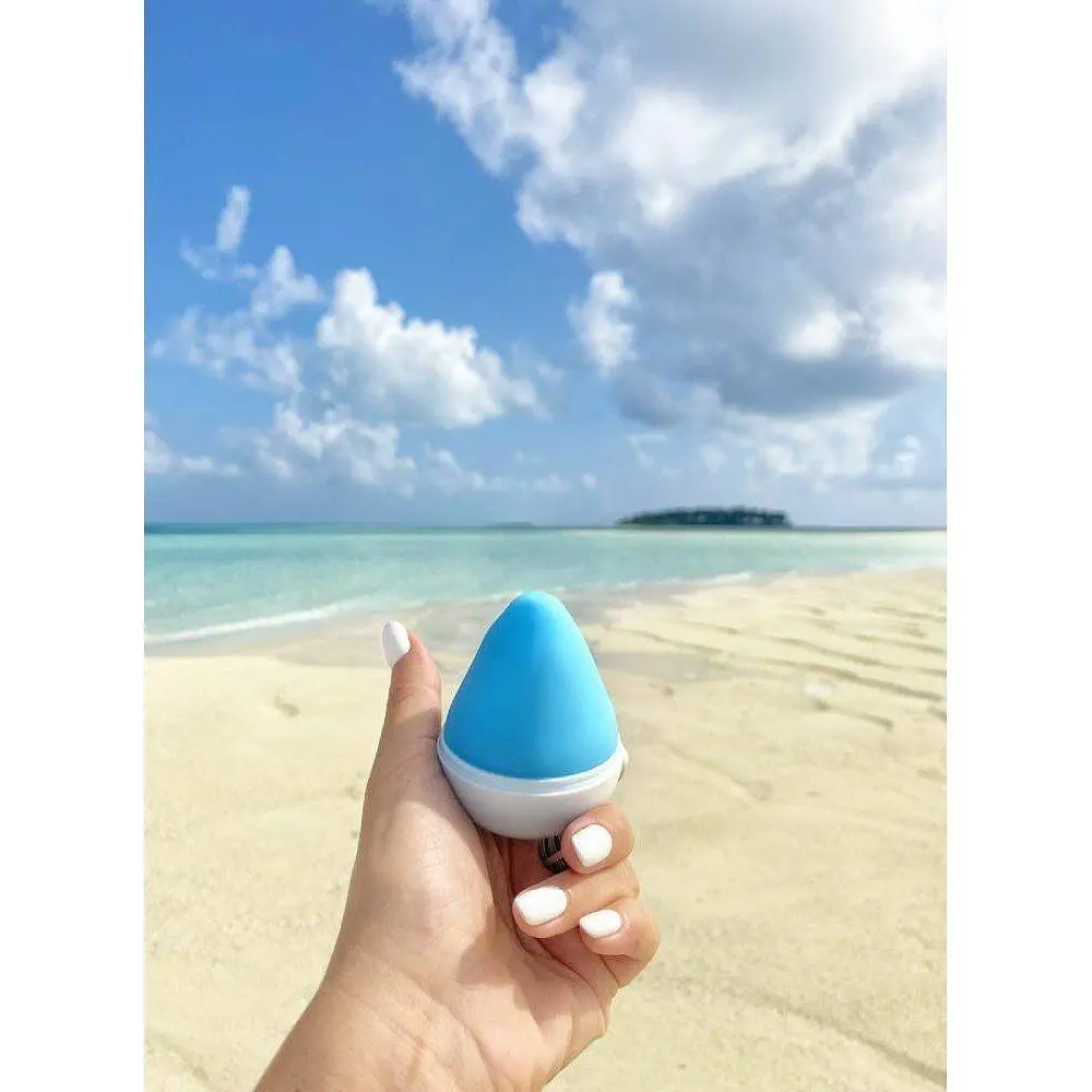 Мастурбатор-яйце Gegg Blue, 6.5х5 см - фото 5
