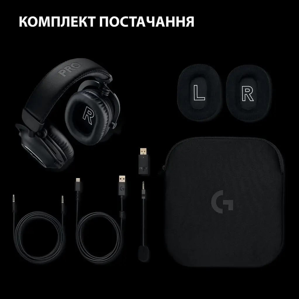 Ігрова гарнітура Logitech G Pro X 2 Lightspeed Wireless Black (981-001263) - фото 10
