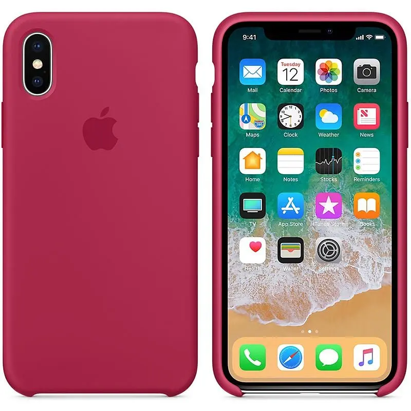 Чохол-накладка Toto Silicone Case Apple iPhone XS Max Rose Red - фото 2