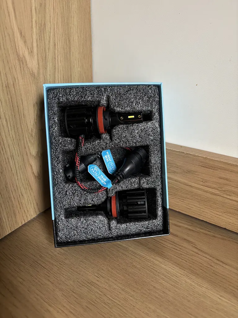 Автомобільні LED лампи H11 світлодіодні 6500K IP67 +300% яскравості активне охолодження комплект 2 шт (SKU-099) - фото 8