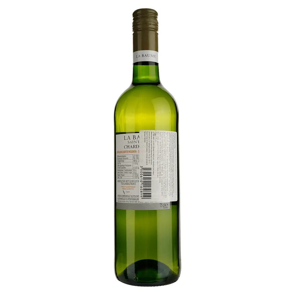 Вино Domaine De La Baume Saint Paul Chardonnay Alcogol free белое сладкое 0.75 л - фото 2