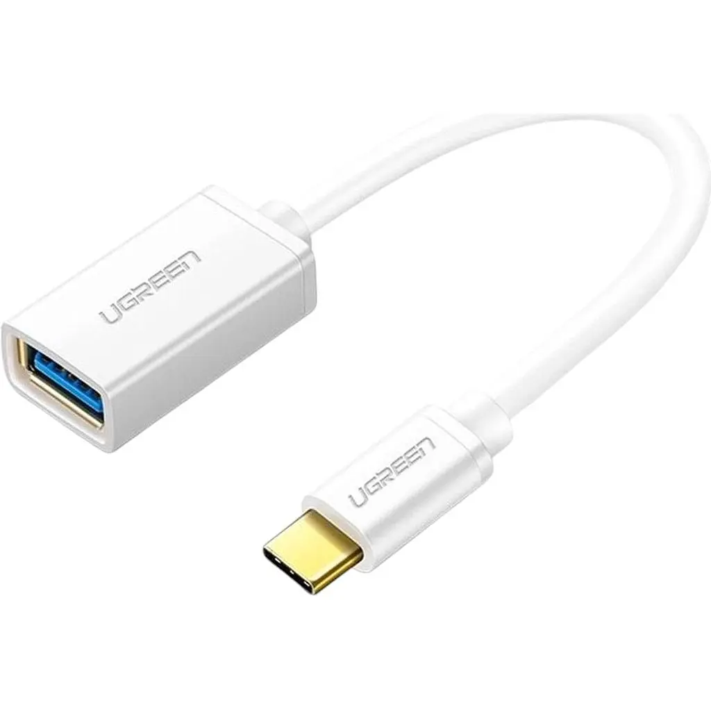 Переходник Ugreen US154 USB-C to USB-A OTG 12 см White [30702] [91955] - фото 2