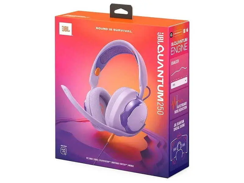 Навушники з мікрофоном JBL Quantum 250 Purple (QTUM250PUR) - фото 8
