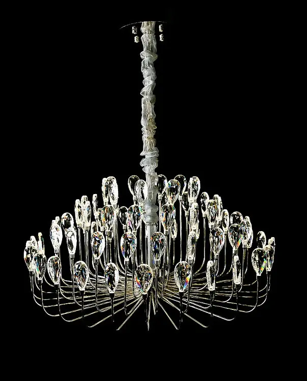 Кришталева люстра LED Splendid Ray L2502/800/76 хром 80 см на 76 ламп - фото 2