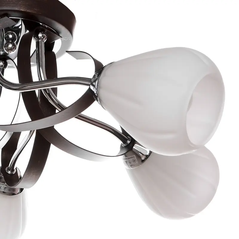 Люстра потолочная Brille классическая E14 40W CH (LK-274C/5) - фото 3