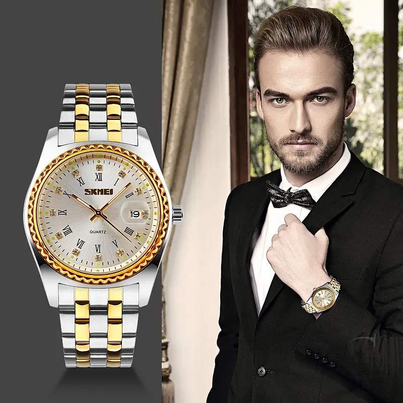 Наручний годинник чоловічий 9098SI-B Silver Men Skmei acs0029896 - фото 5