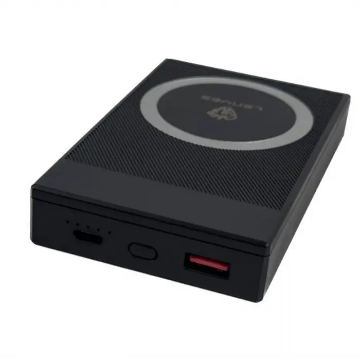 Зовнішній акумулятор LENYES PW017D 10000 mAh з MagSafe, бездротовою зарядкою 15W і швидким заряджанням 22.5W - фото 3