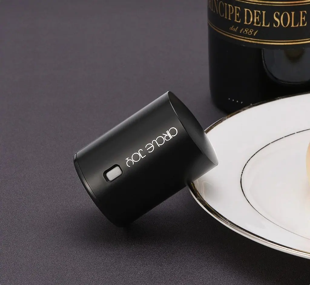 Вакуумна пробка для вина Xiaomi Circle Joy Wine Mini Stopper (CJ-JS04) Black [45317] - фото 2