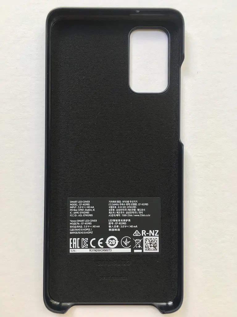 Чохол оригінальний LED Cover EF-KG985CBEGRU для Samsung Galaxy S20 Plus (6.7") Black - фото 5