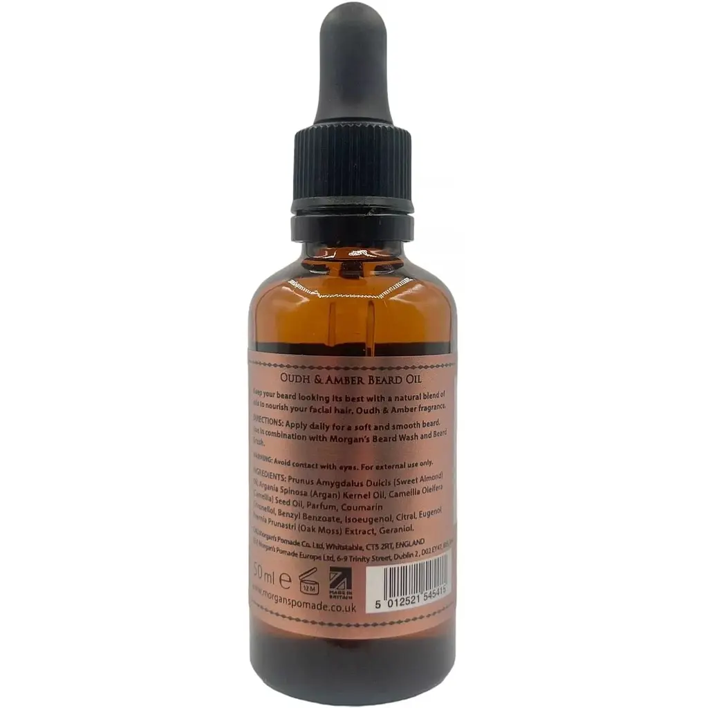 Олія для бороди Morgan's Beard Oil Oudh & Amber Fragrance 50 мл - фото 3