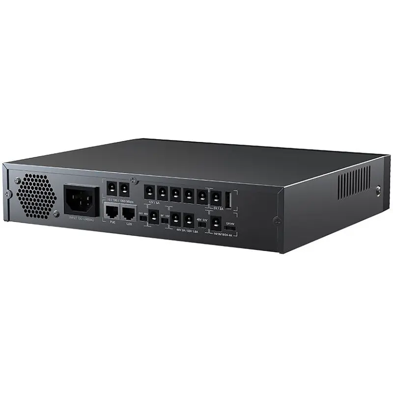 Джерело безперебійного живлення Marsriva DC UPS KP9 Pro 12xDC+PoE24VGigabit1A+USB, 14V/16V/19V/24V/48V/53V 100W 24000mAh - фото 2