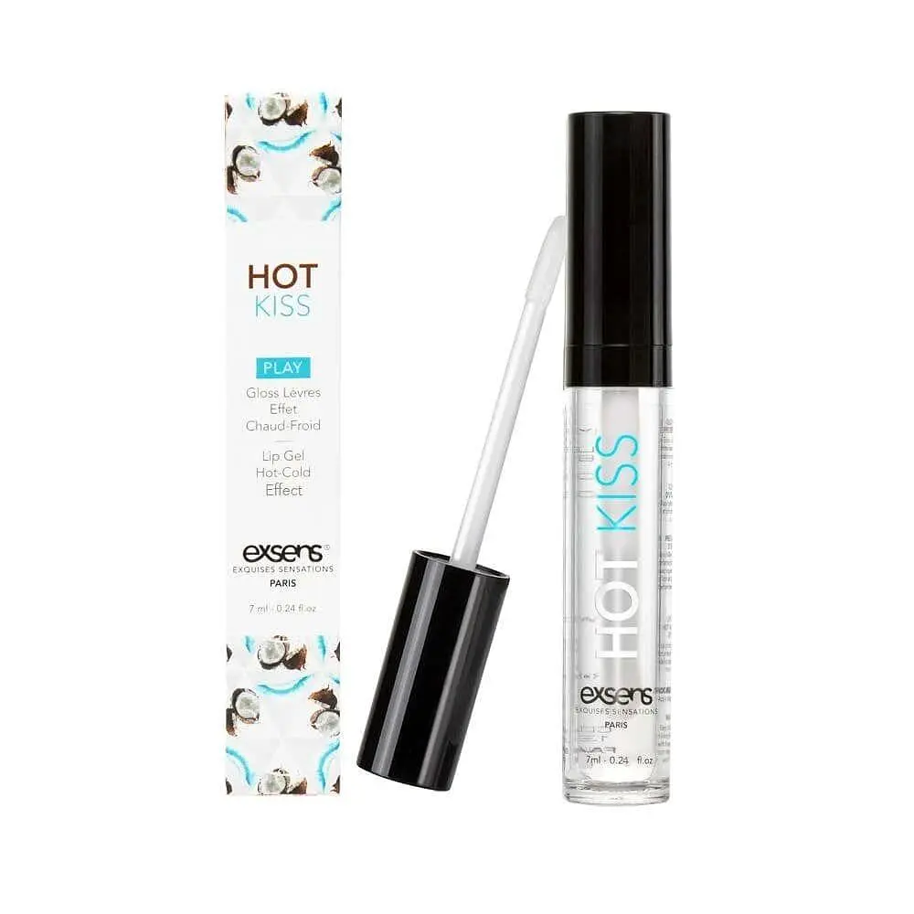 Стимулювальний блиск для губ EXSENS Coconut Hot Kiss 7 мл, зігріває та охолоджує - фото 2