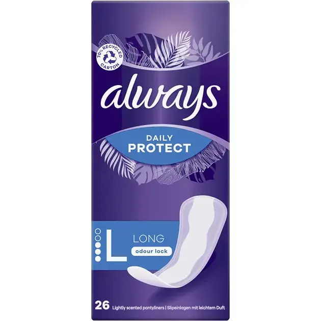 Ежедневная прокладка Always Daily Protect Long Нейтрализация запаха 26 шт. - фото 2