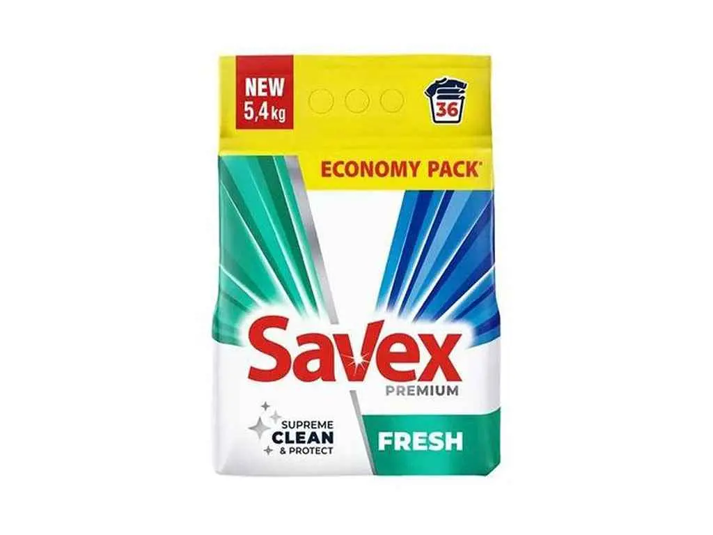 Пральний порошок SAVEX 5,4 кг автомат Supreme clean & protect Premium Fresh