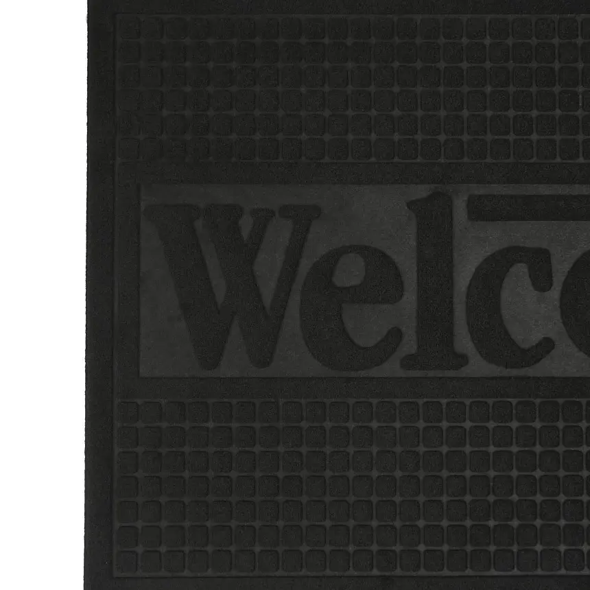 Килимок придверний Eco Fabric Welcome без кромки чорний 60 х 90 см (6090-010) - фото 8