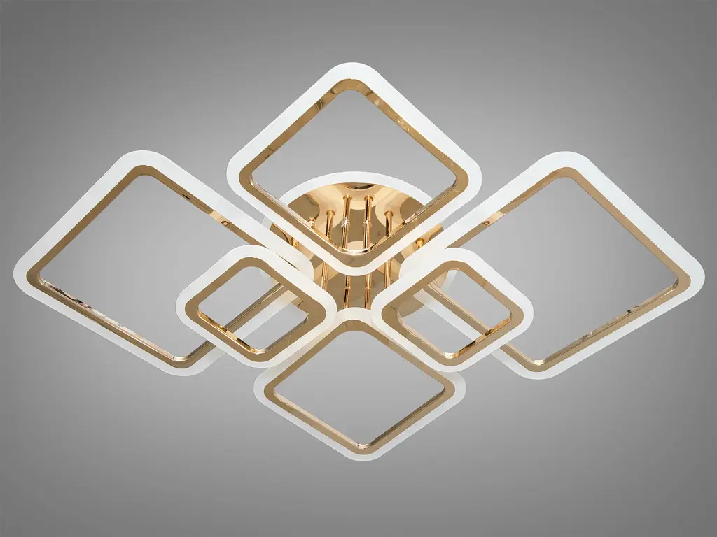 LED люстра на пульте с димером и разноцветной подсветкой, 150W - фото 2