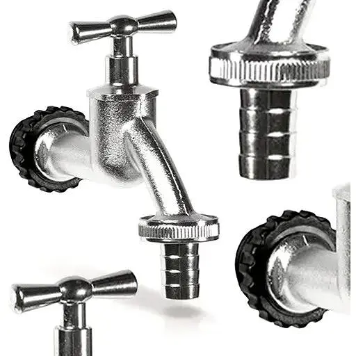 Кран для ємності для дощової води Prosperplast TAP металевий сріблястий - фото 2