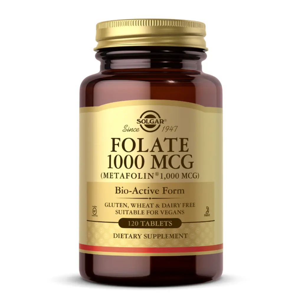 Фолат (Метафолін) Folate 1000 mcg (as Metafolin) - 120 tabs