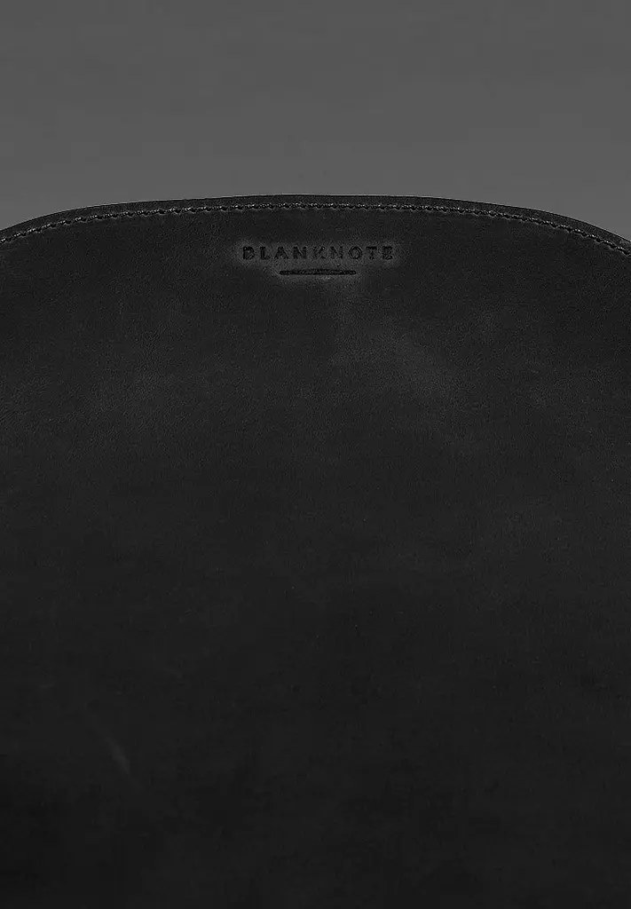 Коврик для мышки "Грушка" из натуральной кожи черный Crazy Horse - фото 6