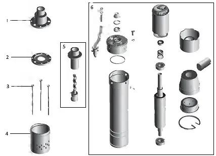 Насос свердловинний шнековий Volks pumpe 2QGD 1-48-0.25 кВт 2 дюйми кабель 15 м - фото 4