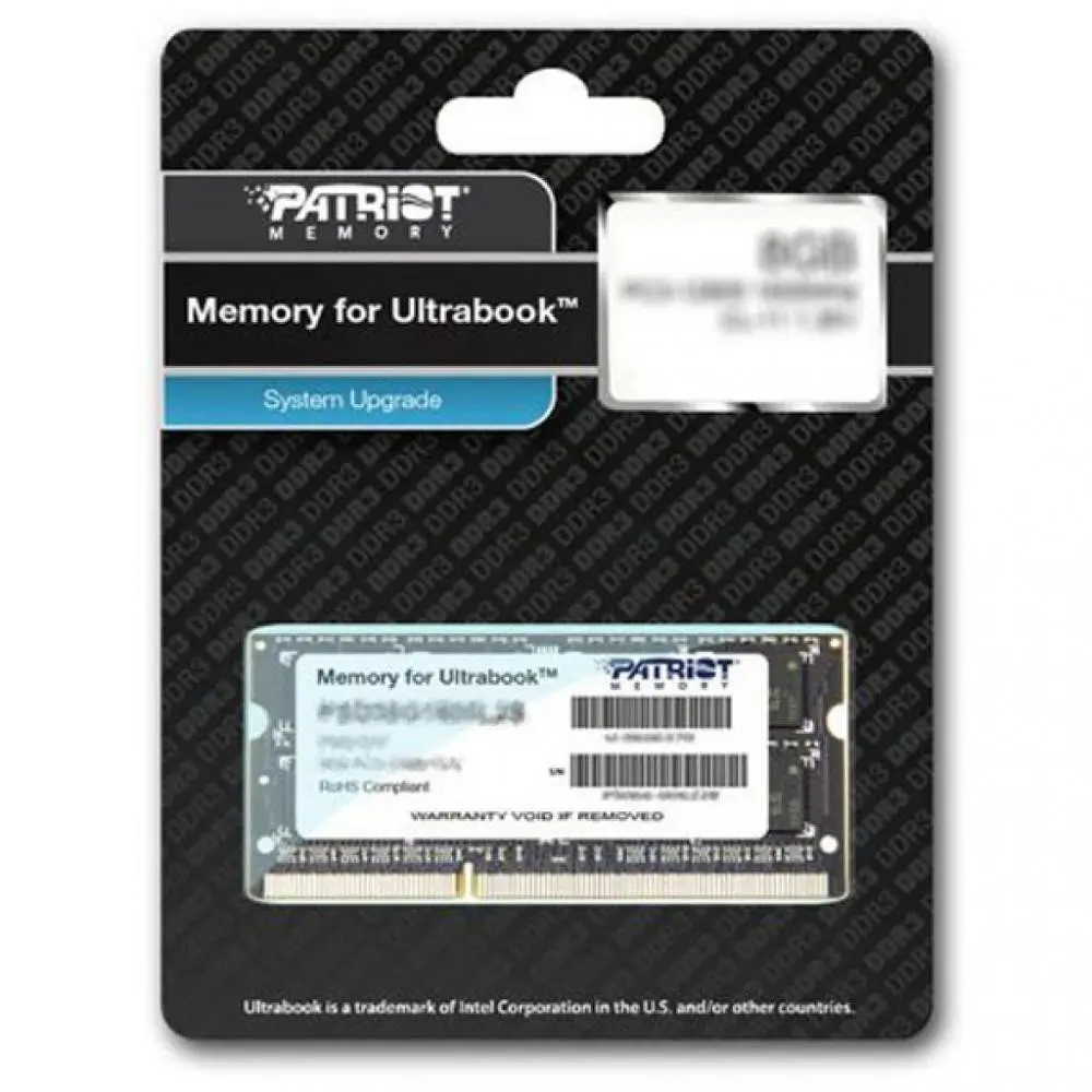 Пам'ять Patriot 8 GB SO-DIMM DDR3L 1600 MHz (PSD38G1600L2S) - фото 3