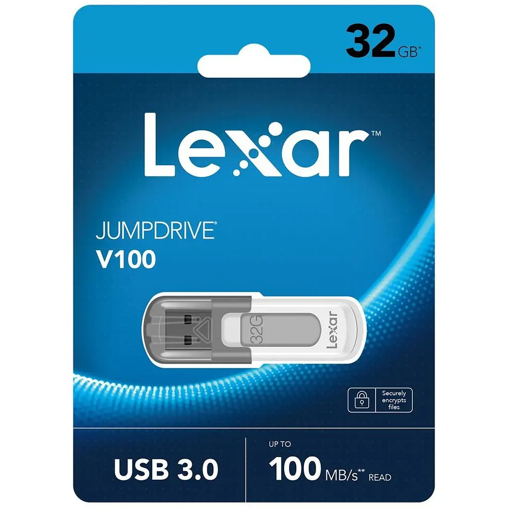USB Флеш-накопитель Lexar JumpDrive V100 32GB USB-А 3.2 (LJDV100-32GABGY) - фото 3