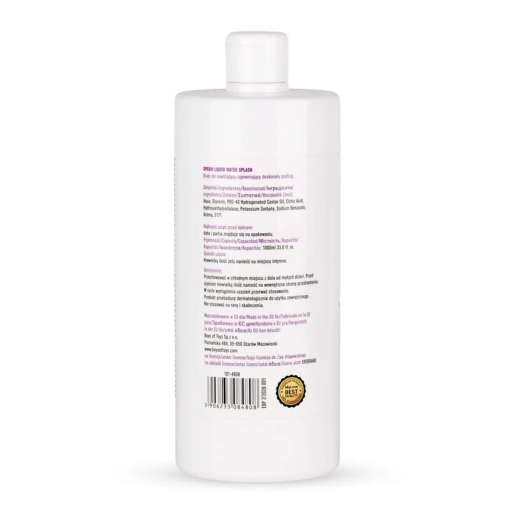 Лубрикант Boys Of Toys MyLove Sperm Liquid Water Splash імітатор сперми, 1000 мл - фото 3