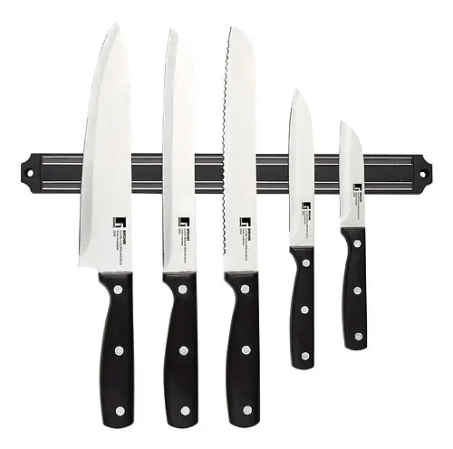 Набір ножів з магнітним тримачем MasterPro MasterPro gourmet pepe, 5 пред. (BGMP-4330)