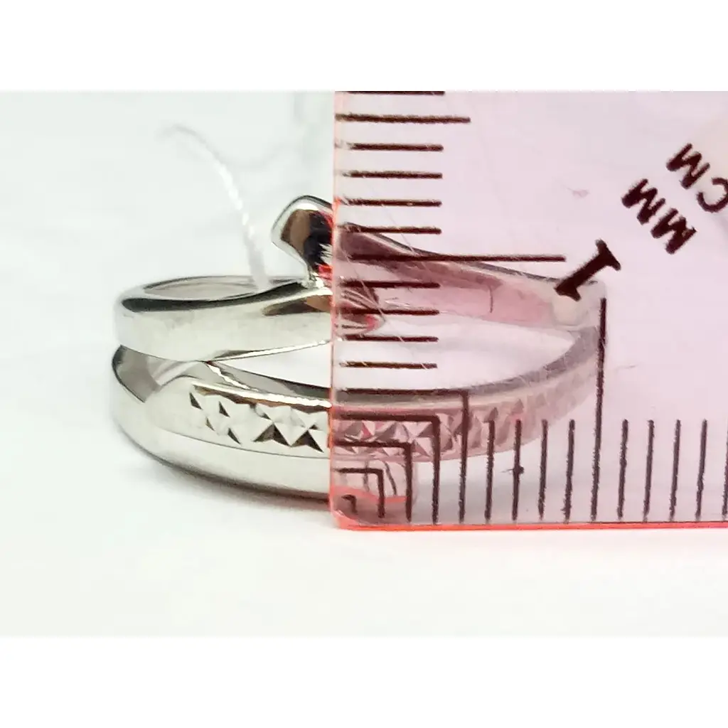 Срібне кільце Tango з алмазною гранню. 310012С 18 - фото 5