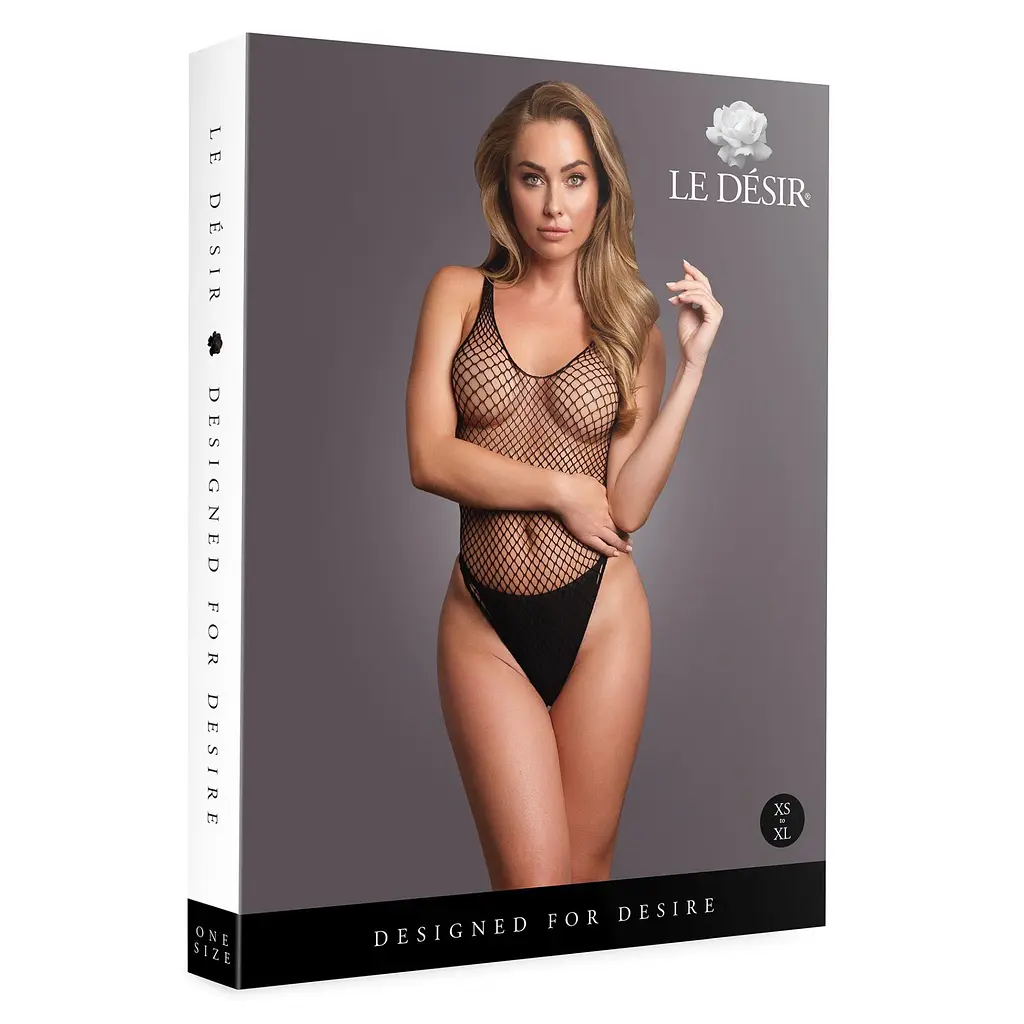 Боді Le Désir With Fishnet Structure, One Size (чорний) - фото 10