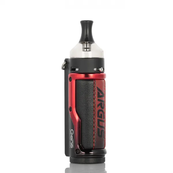 Под-система электронная сигарета VooPoo Argus Pro Pod Kit 3000 mAh 4.5 ml Litchi Leather & Red (sn1491) - фото 2