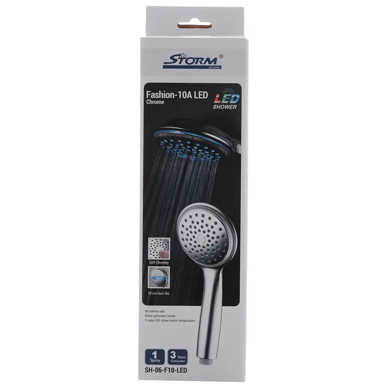 Ручний душ Storm SH-06-F10-LED ST0008, Хром - фото 2