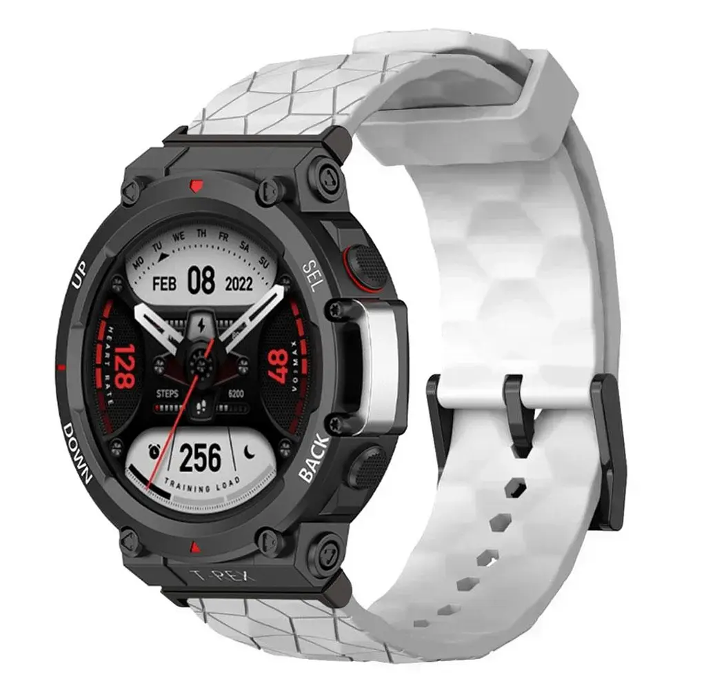 Ремінець Primolux Dimond силіконовий для годинника Xiaomi Amazfit T-Rex 2 (A2169 / A2170) - White - фото 2