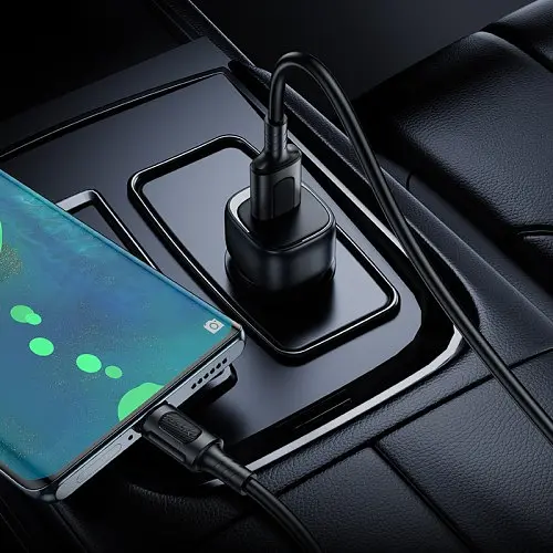 Автомобільне зарядне пристрій BOROFONE BZ34 Cloud single port QC3.0 чорний - фото 5