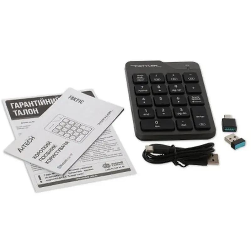 Клавіатура A4Tech FBK21C Wireless/Bluetooth Smoky Grey (4711421995108) - фото 9