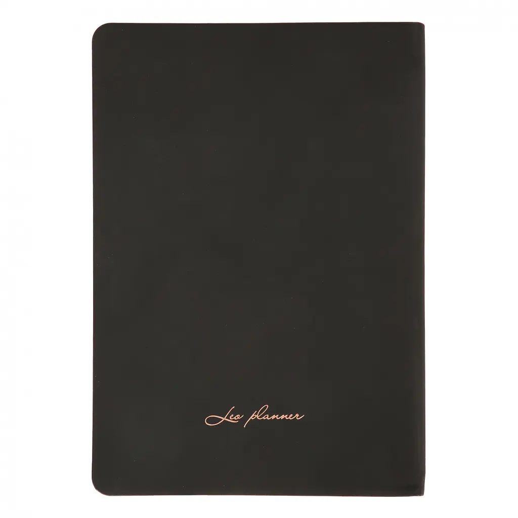 Щоденник А5 Leo Planner недатований Hypnotic м'який чорний 320 сторінок (252703) - фото 4
