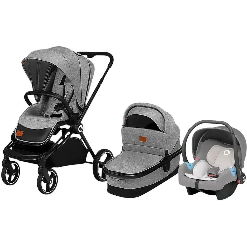 Коляска універсальна Lionelo Mika Plus 3 в 1 grey stone (LO-MIKA PLUS 3IN1 GREY STONE) - фото 13
