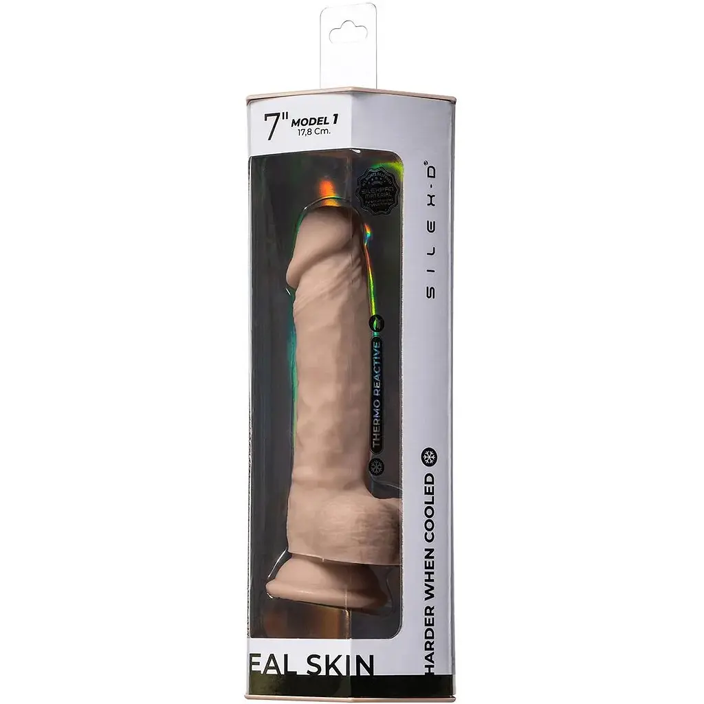 Фалоімітатор SilexD Johnny Real Skin Flesh (7in MODEL 1) - фото 2