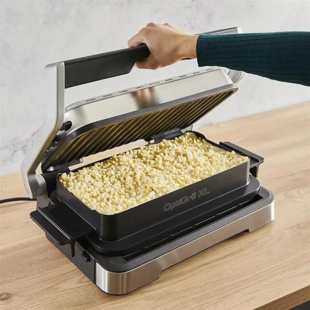 Гриль Tefal притискний OptiGrill 4in1 XL 2200Вт з'ємні пластини форма для випічки метал (GC784D30) - фото 9
