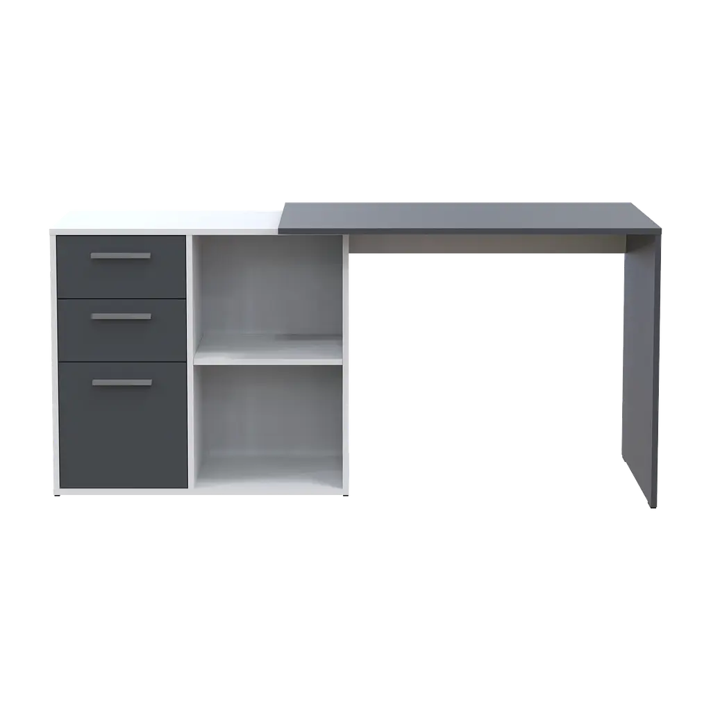 Офісний стіл Doros T8 Білий/Графіт 100х83х75 (41516125) - фото 3